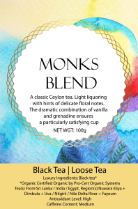 Organic Monks Blend Black Tea