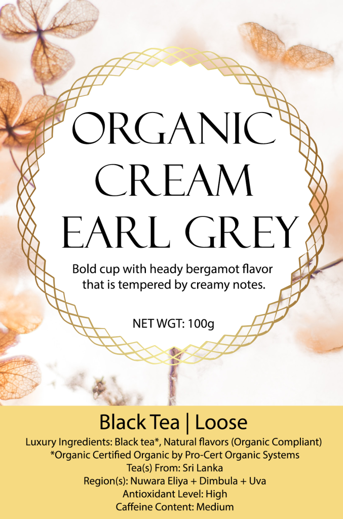 cream earl grey tea