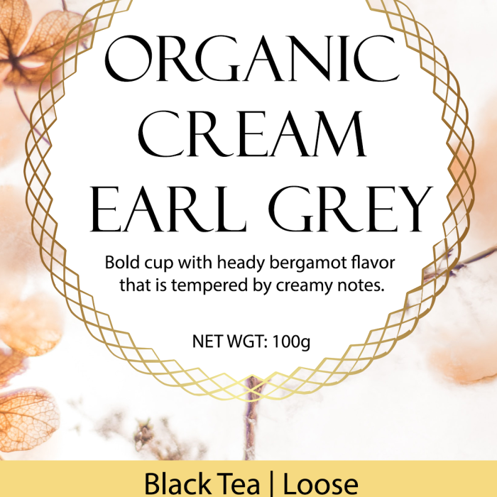 cream earl grey tea