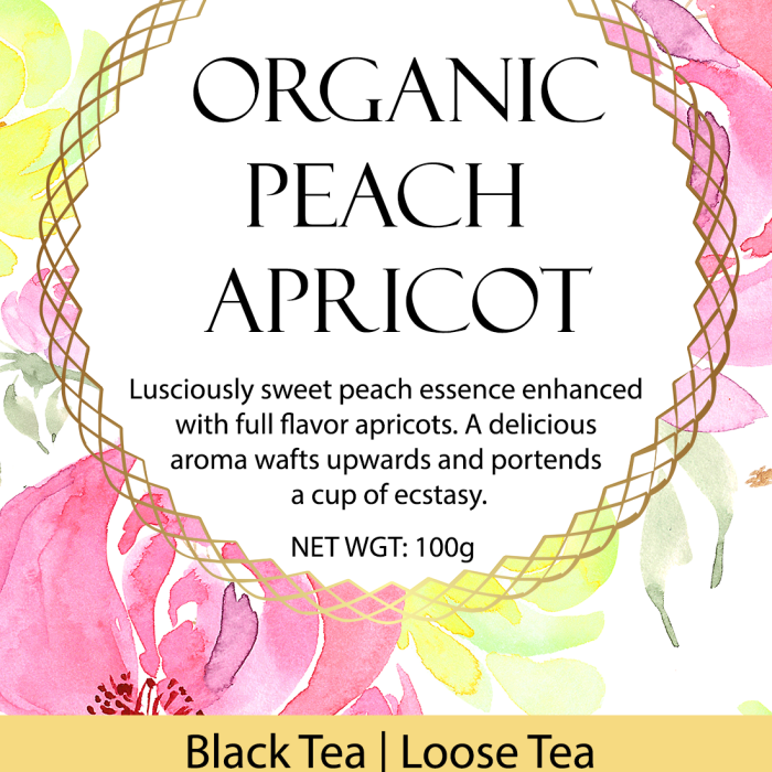 Organic Peach Apricot Black Tea | Loose Tea