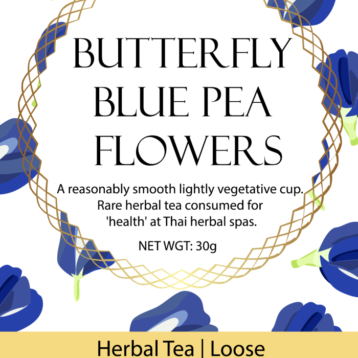 Butterfly Blue Pea Flowers - Whole