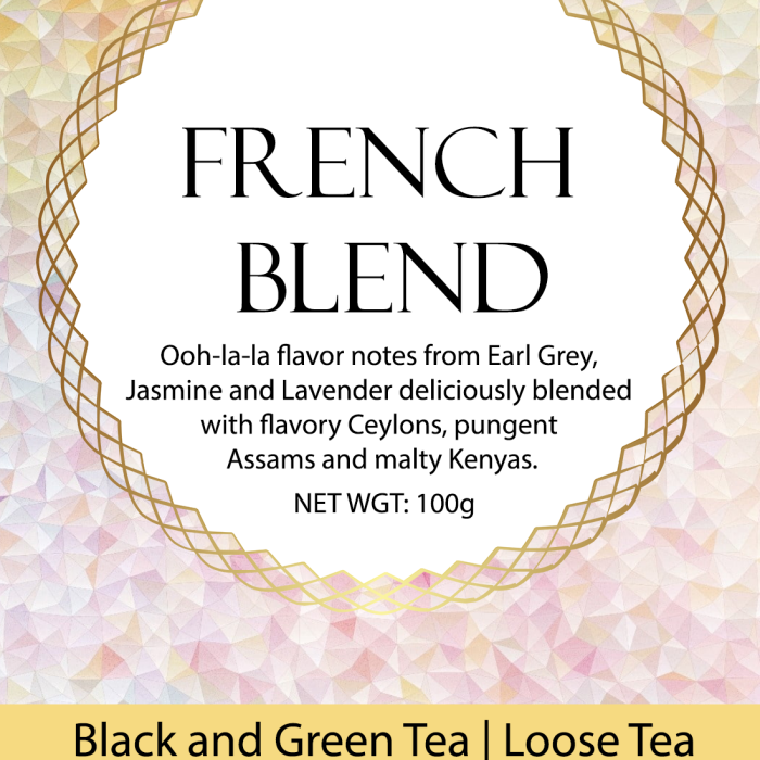 French Blend | Vanille, Earl Grey, Jasmine and Lavender Tea