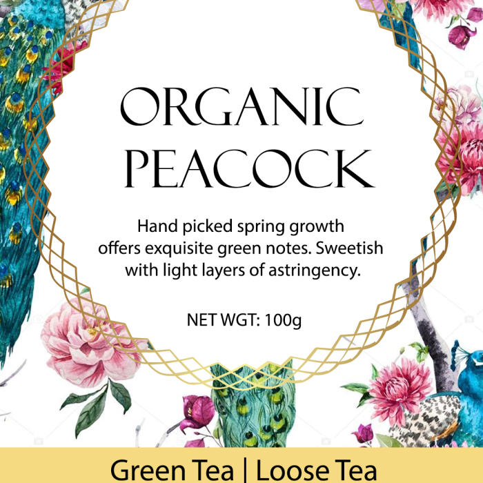 Organic Peacock Green tea