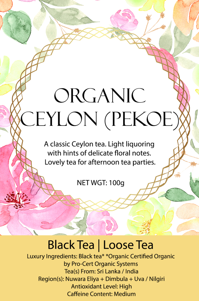 Organic Ceylon (Pekoe) Tea